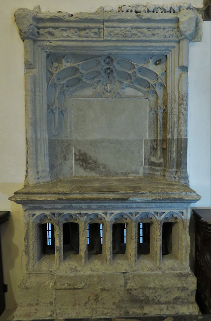 st helen bishopsgate , early c16 easter sepulchre and tomb of johane alfrey +1525. built in squint below   (7)
