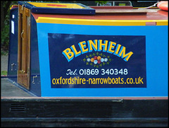Blenheim canal boat