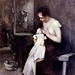 IMG 5936KD Eugène Carrière. 1849-1906. Paris Jeune mère. Young mother  1879.  Rouen Musée des Beaux Arts.