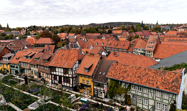 Die Dächer von Quedlinburg
