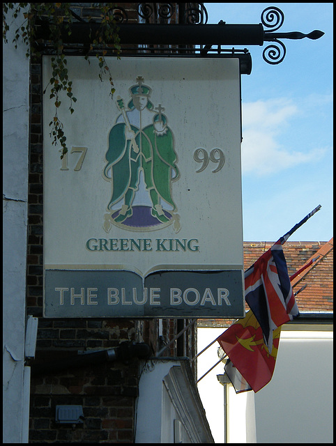 Blue Boar pub sign