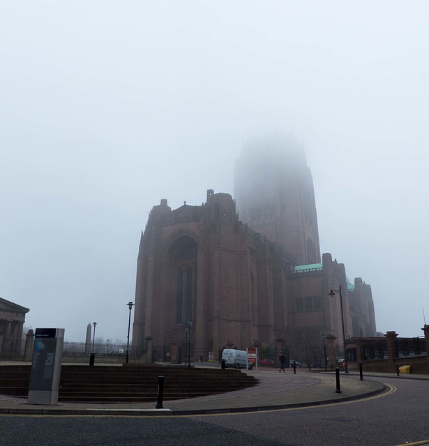 Liverpool Cathedral in the mist