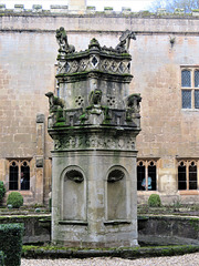 newstead abbey, notts; late c16 fountain