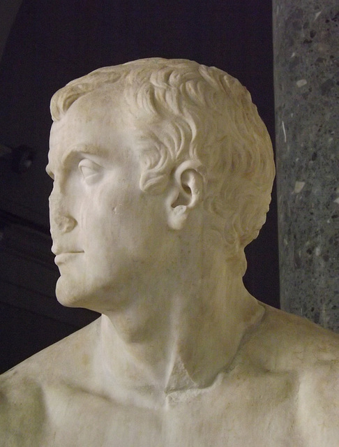 Detail of the So-Called Hero of Cassino in the Naples Archaeological Museum, July 2012