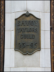 Savoy Taylors Guild sign