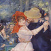 Detail of Dance at Bougival by Renoir in the Boston Museum of Fine Arts, July 2011