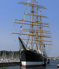 Der Viermaster PASSAT als Museumschiff in Travemünde