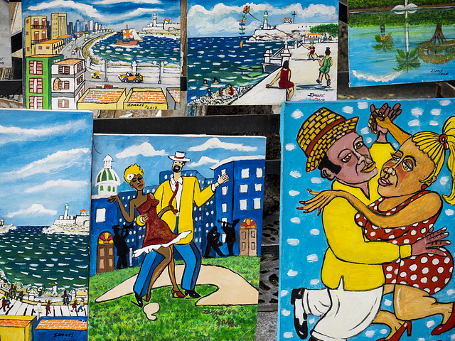 Cuban painting, Havana, Cuba