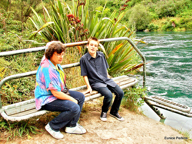 My Daughter And Grandson At Taupo