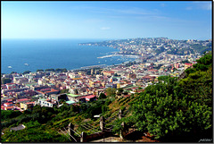 Napoli : Panoramica lato nord - Mergellina e Fuorigrotta -