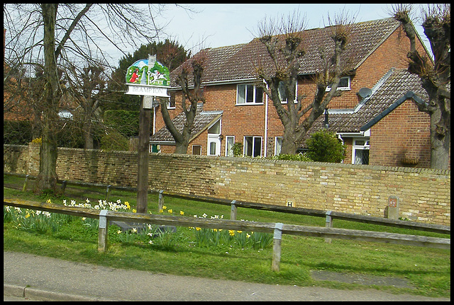 Brampton village sign