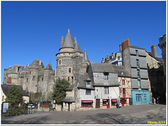 The imposing Medieval Castle in Vitré