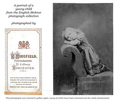 A young child from English Bicknor photographs