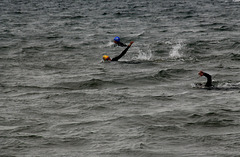 Schwimmer im Sturm