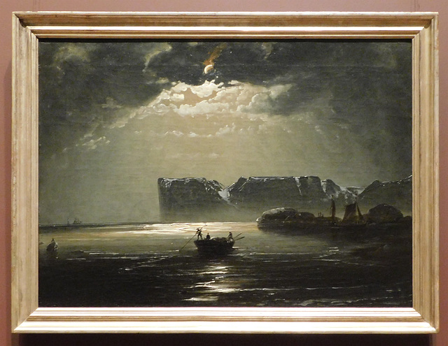 North Cape by Moonlight by Peder Balke in the Metropolitan Museum of Art, Feb. 2020