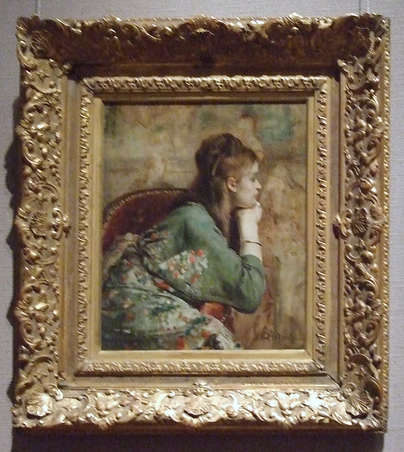 Meditation by Alfred Stevens in the Boston Museum of Fine Arts, July 2011