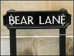 Bear Lane sign