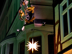 Illuminierte Altstadt zur Schweriner Kulturnacht