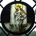 St. Agnes Stained Glass Roundel in the Cloisters, June 2011