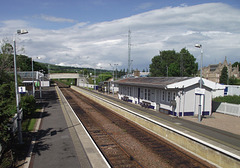Dingwall station from the footbridge.