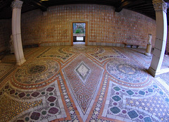 Marble mosaic floor