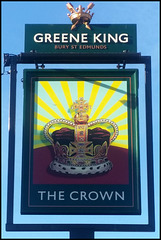 Greene King Crown sign