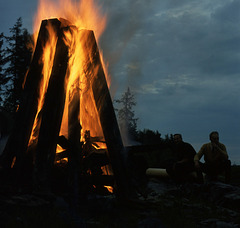 Midsummer bonfire