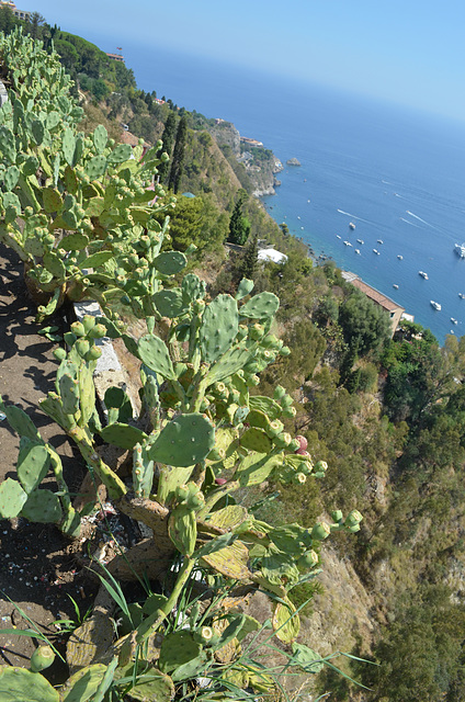 Taormina Cape from Viewpoint at Piazza 9 Aprile