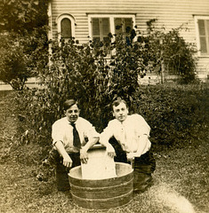 Two Guys, Board with a Washtub