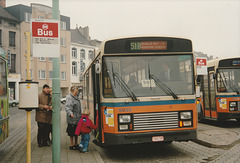 De Lijn 5935 (1967 P) at Mechelen - 1 Feb 1993