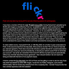 Flickr not only stole my money (£111), but also killed my passion for photography