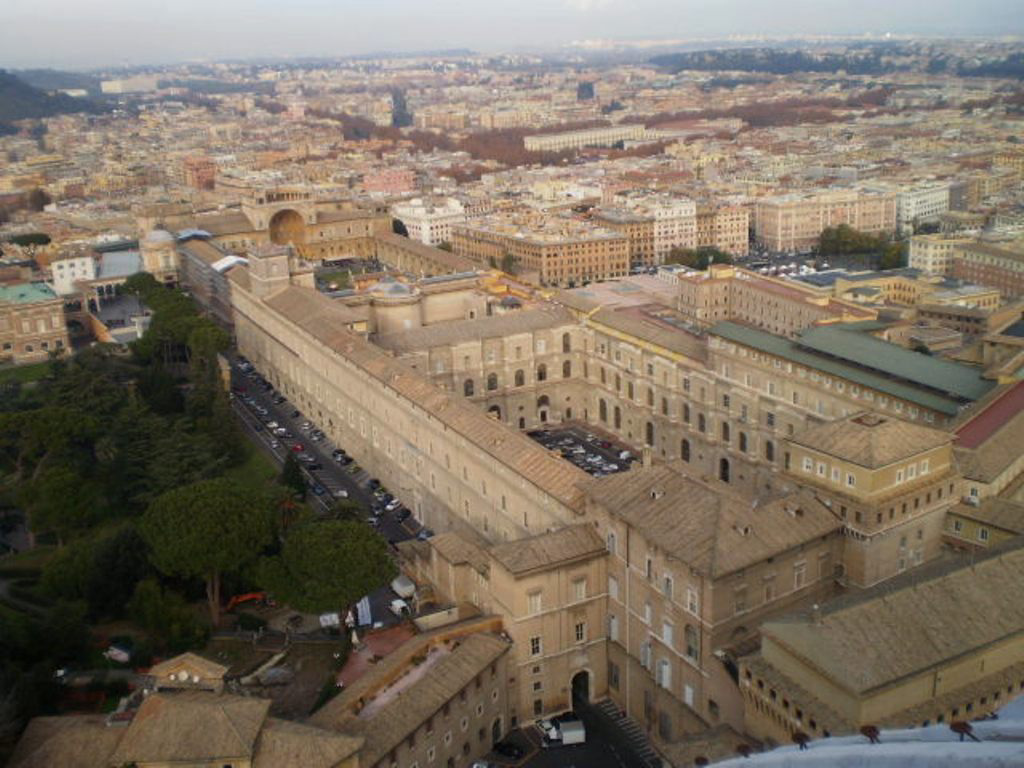 View from the dome of Saint Peter Basilica.
