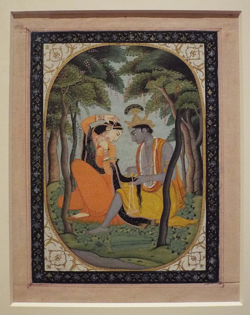 Krishna Adoring Radha's Hair in the Virginia Museum of Fine Arts, June 2018