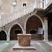 Courtyard with font