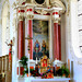 Kirche St. Coloman bei Schwangau. Seitenaltar mit Reliquienschrein. ©UdoSm