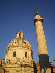 Church of the Holy Name of Mary and Trajan's Column.