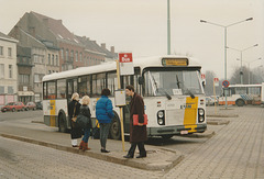 De Lijn 4789 (1449 P) at Mechelen - 1 Feb 1993