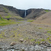 Iceland, Hengifoss Waterfall and Cascades of Its Right Branch
