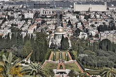 Haifa Port and the Shrine of the Bab, Take #2 – Baha’i Gardens, Haifa, Israel