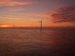 Kentish Flats Offshore Wind Farm (sunrise or sunset?)