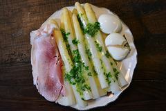Asparagus, Ham and Egg