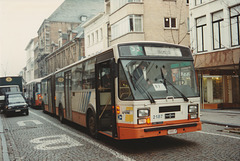 De Lijn 2187 (1985 P) in Mechelen – 1 Feb 1993