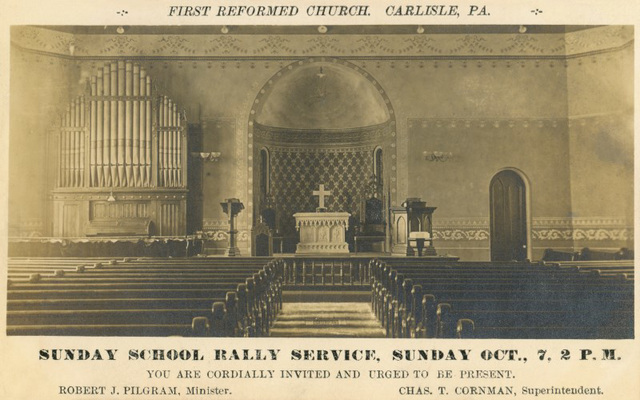 Sunday School Rally Service Invitation, First Reformed Church, Carlisle, Pa., Oct. 7, 1906