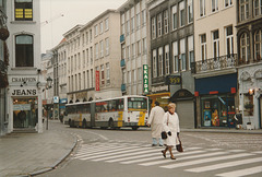 De Lijn 2106 (1976 P) in Mechelen - 1 Feb 1993