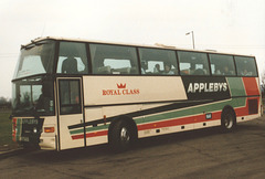 Applebys 5447 FH (H82 FVL) at Grantham Service Area – 7 Feb 1996 (301-01)