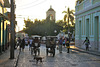 Sunset at the Plaza Carrillo in Trinidad Cuba