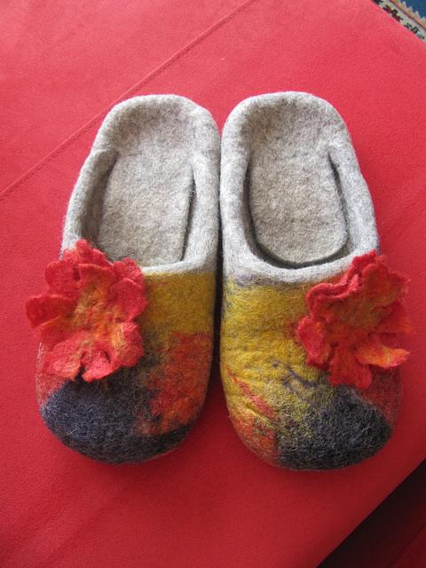 my felted slippers