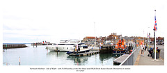 Yarmouth Harbour IoW with Waverley and the lifeboat - 13 9 2023