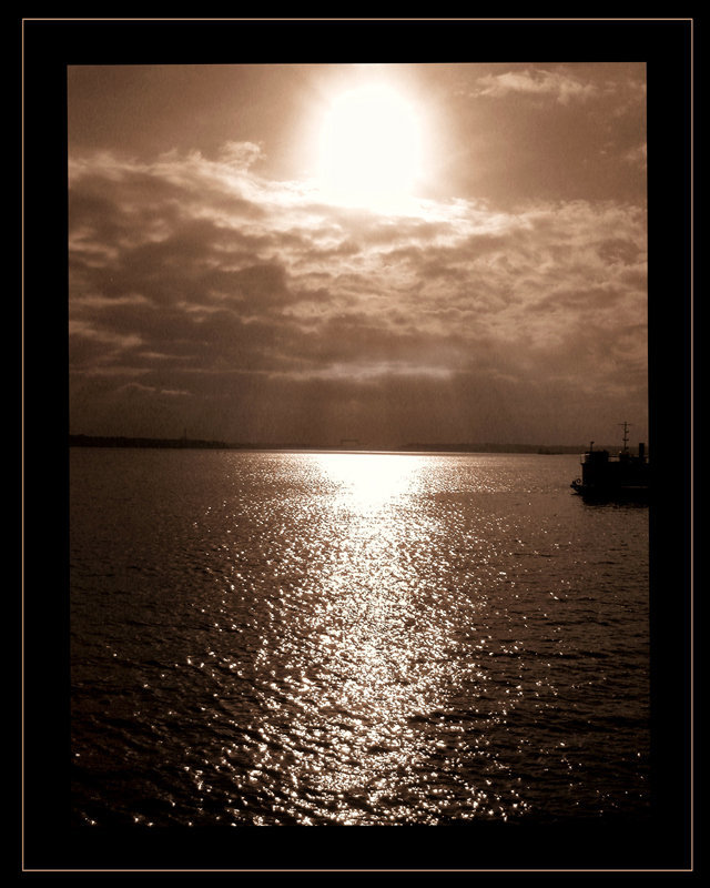 The sun goes down...