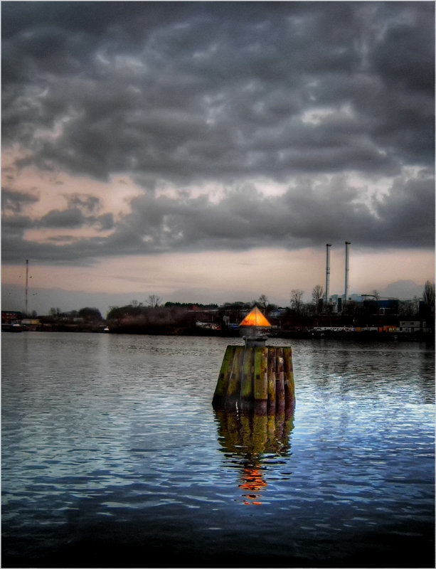 Sunset over "Kiel Canal"